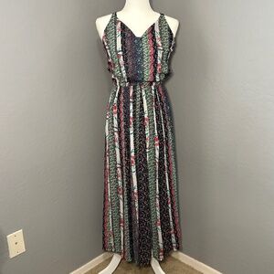Style & Co.‎ Multi Color Floral Maxi Dress Size Petite Small